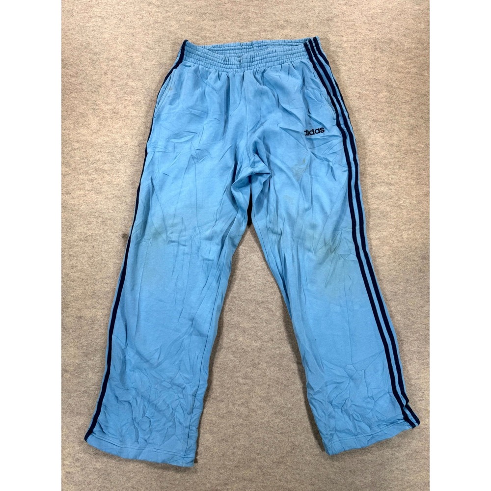 Adidas Originals Adicolor Firebird Track Pants Mens XL Blue Fleece Lined Logo